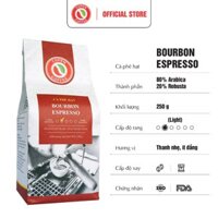 Cà phê rang mộc Bourbon Espresso Copen Coffee 250G - Pha máy Espresso vị đắng nhẹ xen lẫn một ít vị chua và ngọt