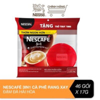 Cà phê rang xay hòa tan Nescafé 3in1 đậm đà hài hòa (Bịch 46 gói x 17g)