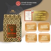 Cà Phê Rang Xay Robusta Lâm Đồng (500gr)- Cafe Tỏi Đen Nhãn Đỏ - Nguyên Chất, Dùng Pha Phin-TỎI ĐEN COFFEE ROASTERY