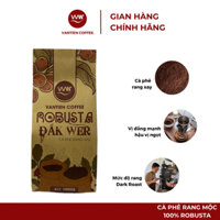 Cà phê rang xay Vantien Coffee Robusta Đắk Wer vị đắng mạnh, nhiều hàm lượng cafein 1kg
