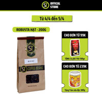 Cà Phê Sơn Tùng - Cà phê thô hạt Robusta  - 200gram & 250gram
