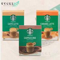 Cà phê Starbucks caffè Latte, Caramel latte, Cappuccino bản Hàn (20 gói/hộp)