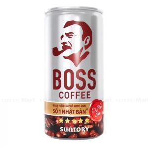 Cà phê sữa Boss - Thùng 24 lon 180ml