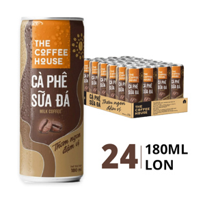 Cà phê sữa đá The Coffee House Thùng 24 lon 180ml