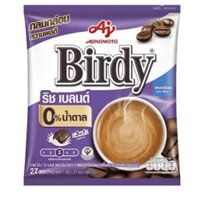 Cà phê sữa không đường birdy thơm ngon nội địa Thái Lan túi 27gói nhỏ