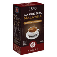 Cà Phê Sữa Malaysia Adore (Hộp 10gói x 25g), Đậm Thơm Nguyên Bản