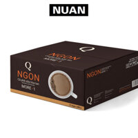 Cà phê sữa ngon Trần Quang NUAN hòa tan 3 in 1 uống liền thùng 10kg 21 bịch