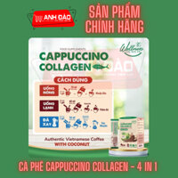 Cà phê sức khỏe - Coffee Cappuccino Collagen vị Dừa - 4 in 1 - Hộp 20 gói x 18g