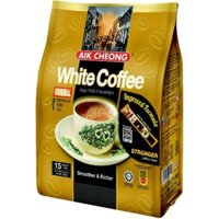 Cà Phê Trắng White Coffee Malaysia 600gr 15 Bịch Truyền Thống 3 Trong 1 Aik Cheong White Coffee - NK Malaysia