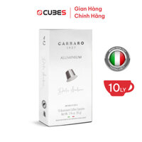 Cà Phê Viên Nén Carraro DOLCI ARABICA Aluminum Mới - 10 viên - Tương thích với máy capsule Nespresso - 01 Hộp