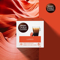 Cà phê viên nén đen rang xay Nescafé Dolce Gusto - Lungo hộp 104g (16 viên nén x 6.5g)