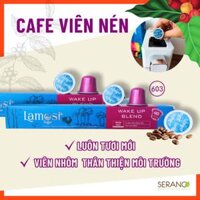 Cà phê viên nén Lamosi Capsule Wake up Blend 603, đắng vừa, hương socola sữa, tròn vị, gu cafe đá, americano