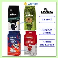 Cà phê Ý Lavazza rang xay sẵn Qualita Rossa Ground Coffee Blend, Medium Roast [Made in Italy]