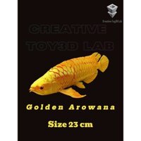 Cá Rồng Kim Long [Golden Arowana] Mô hình in 3D khớp linh hoạt trang trí