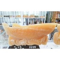 Cá Rồng phong thủy 22cm đá ngọc hoàng long( hàng tạc tay siêu đẹp)
