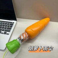Cà Rốt Ô Hoạt Hình Sáng Tạo Cà Chua Ô Cà Rốt Hạt Tiêu Gấp Ô Cà Phê Bạn Bè Quà Tặng Nhỏ 8-7-15 buzhe