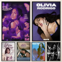 Ca Sĩ O-Olivia Cool R-Rodrigo Poster Lạ Mắt Poster Dán Tường Cho Phòng Khách Thanh Tranh Trang Trí Vintage Giữa