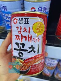 Cá Thu Đao Dùng Cho Canh Kimchi Sempio Hàn Quốc Hộp 400G / 샘표) 김치찌개용 꽁치 400G
