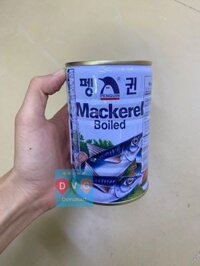 Cá Thu Đóng Hộp ( Mackerel Boiled) Penguin Hàn Quốc 400g / 펭귄) 고등어통조림 400G