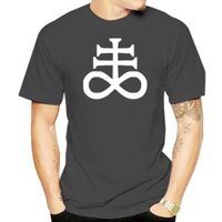 Cá Tính Phù Hợp Với Áo Thun Nam Kawaii Nam Satanic Cross Áo Thun Cổ Tròn Gents Camisas Áo Sơ Mi Hiphop Top