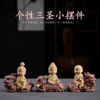 Cá tính sáng tạo A Di Đà Phật Như Lai Quan Âm Địa Tạng Gia Cư Trà Đạo Chơi Trà Sủng Tiểu Trang Trí Xe Trang