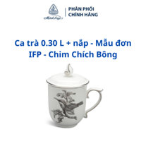 Ca trà 0.30 L + nắp - Mẫu đơn IFP - Chim Chích Bông - Gốm sứ cao cấp Minh Long I