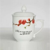 ca trà Mẫu đơn Hoa Đào sứ Minh Long - ca trà mẫu đơn