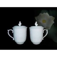 CA TRÀ + NẮP MINH LONG 0,30L SEN TRẮNG