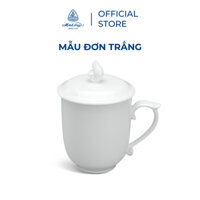 Ca trà sứ Minh Long 0.3L - Mẫu đơn Trắng