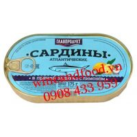 Cá Trích Atlantic ngâm dầu sốt cay vị chanh Glavproduct 175g