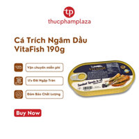 Cá Trích Ngâm Dầu VitaFish Premium 190g – Giàu Omega-3, Thơm Ngon Béo Ngậy