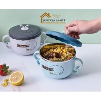CA ÚP MÌ GIỮ NHIỆT, BÁT ĂN DẶM CHO BÉ LÕI INOX 304 CÓ TAY CẦM, NẮP ĐẬY CHỐNG ĐỔ DUNG TÍCH 850ML – 5848