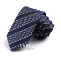Cà vạt cho nam họa tiết kẻ sọc, chấm bi bản 6cm, caravat phụ kiện mặc vest, suit - V5