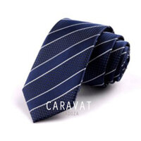 Cà vạt cho nam họa tiết kẻ sọc, chấm bi bản 6cm, caravat phụ kiện mặc vest, suit - V4