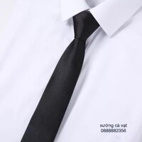 cà vạt đen , cavat bản hàn quốc 5cm cao cấp