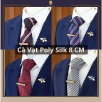 Cà Vạt Handmade Chất Liệu Polysilk - Bản 8CM Dành Cho Nam Giới Các Loại