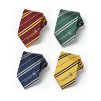 Cà vạt Harry Potter, hàng hóa Hogwarts, kiểu Slytherin, ngôi nhà rắn, phong cách Học viện JK, Ravenclaw, DK, thủ công