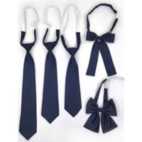 Cà vạt JK màu sắc đồng nhất, màu xanh navy, nút bướm, cổ áo đồng phục, hoa, cà vạt chuyên nghiệp cho nam, cà vạt nhỏ, trang trí áo sơ mi ngắn cho nữ