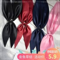 Cà vạt không buộc nút Snapdragon, bộ đồ thủy thủ màu sắc đồng nhất, đồng phục JK, nơ, khăn tam giác cho phụ nữ, nơ cổ Kanto ngọt ngào