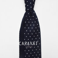Cà vạt len cho nam họa tiết kẻ sọc, chấm bi bản 6cm, caravat phụ kiện mặc vest, suit - A22-09