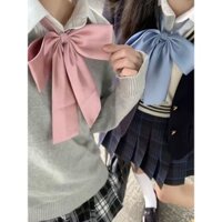 Cà vạt Liangdai chính hãng, nơ lớn màu trơn, cà vạt cho sinh viên JK, áo sơ mi đồng phục, phụ kiện phong cách anime