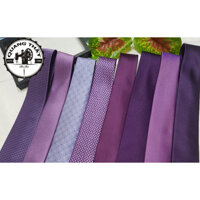 Cà Vạt Màu Tím, Bản Trung 7cm - Quang Thất