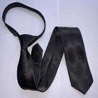 Cà vạt nam dây kéo - cà vạt bản nhỏ 5cm dây kéo - Vàng