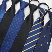 Cà vạt nam KING caravat công sở, cavat lịch lãm sang trọng lụa họa tiết dây kéo 8cm mã C0020 - Xanh kim tuyến trắng