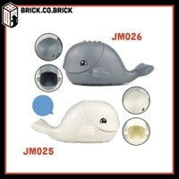 Cá Voi biển Đồ chơi lắp ráp Mô hình Động vật cá heo JM025-JM026