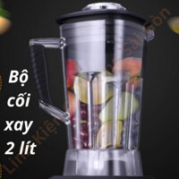 Ca xay sinh tố công nghiệp Gali GL-1509A, ly nhựa chịu nhiệt và lực, cối 2 lít, dao 6 cánh inox 304, hàng chính hãng