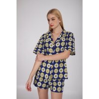 Cabana Short -Cabana set Quần short mùa hè trendy hoạ tiết hướng dương đáng yêu