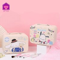 Cabeza Kuromi Túi Đựng Mỹ Phẩm Vali, Túi Trang Điểm Cầm Tay Kitty Gương Rơi, Nhiều Màu Sắc Chống Thấm Nước Anime Dây Kéo Hoạt Hình PU Hộp Đựng Mỹ Phẩm Ngoài Trời