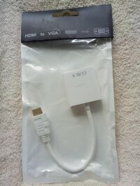 Cable chuyển dữ liệu HDMI ra cổng VGA có dây Audio kèm theo