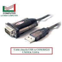 Cable chuyển USB ra COM/RS232 UNITEK Y105A Chính hãng GIÁ RẺ